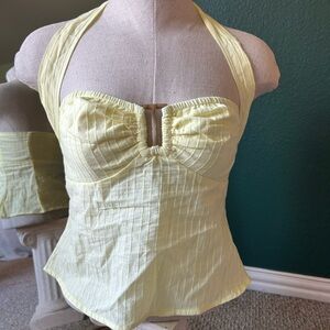 Yellow Halter Top